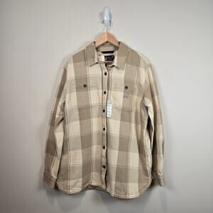 Carhartt Loose Fit Twill Shirt Jacket Size L/12-14 Oat Milk Shacket